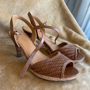 Nine West woven heels